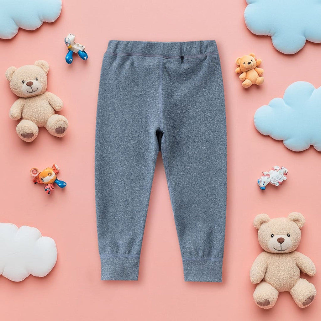 Girls Grey Elasticated Waist Warm Pants Pants Grey 1-2 Y 