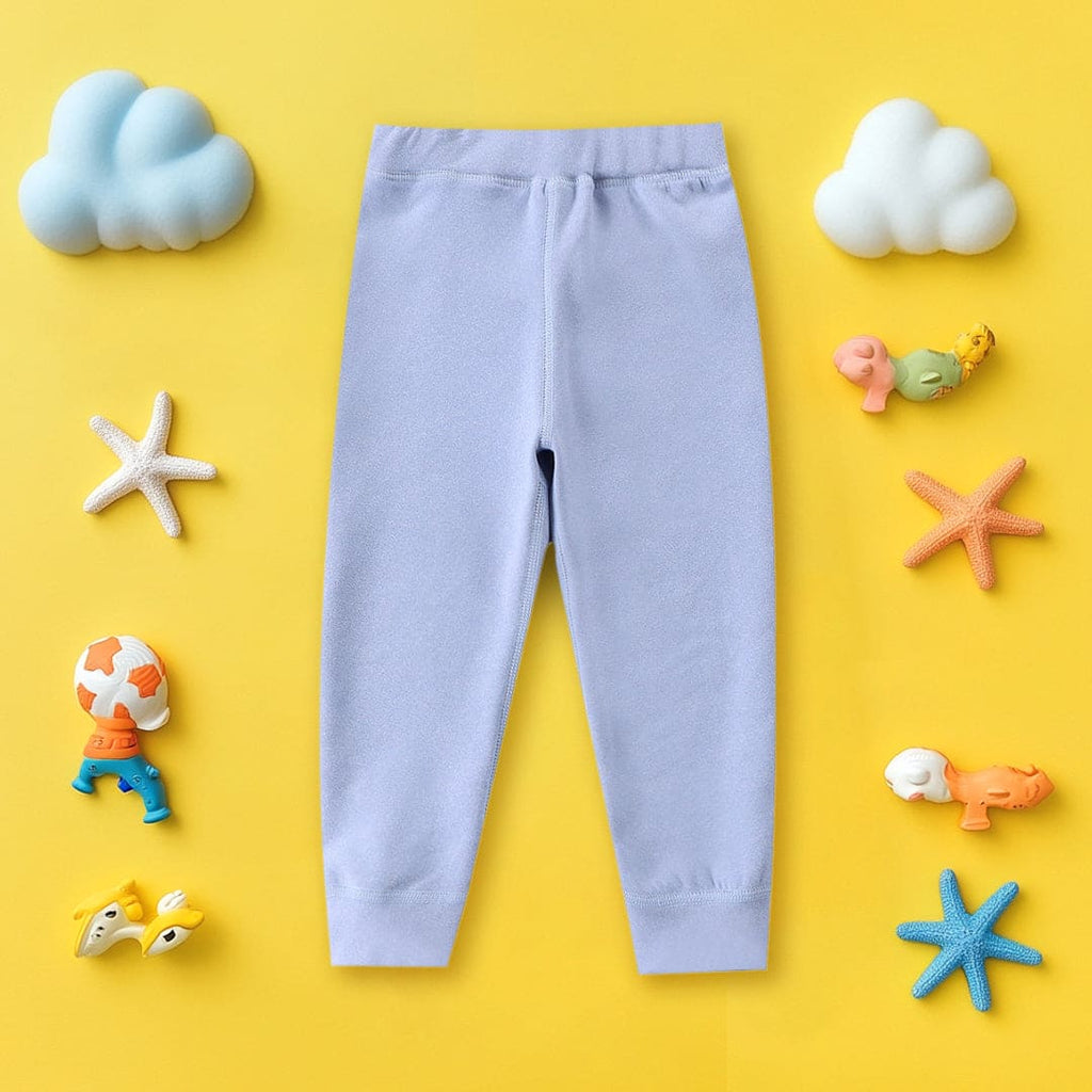 Girls Light Blue Elasticated Waist Warm Pants Pants Light Blue 1-2 Y 