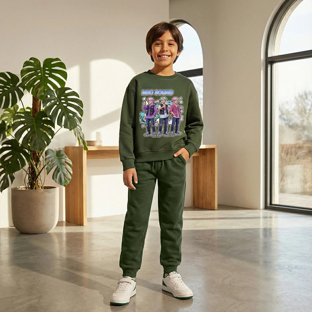 Boys' graphic sweatshirt and joggers set by Includ