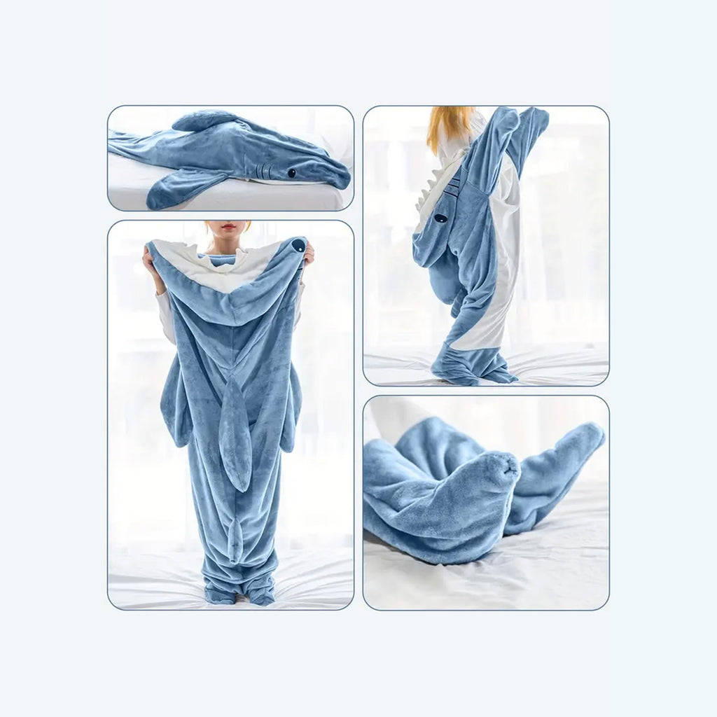 Unisex Hooded Shark Shape Sleeping Bag Trending Accessories