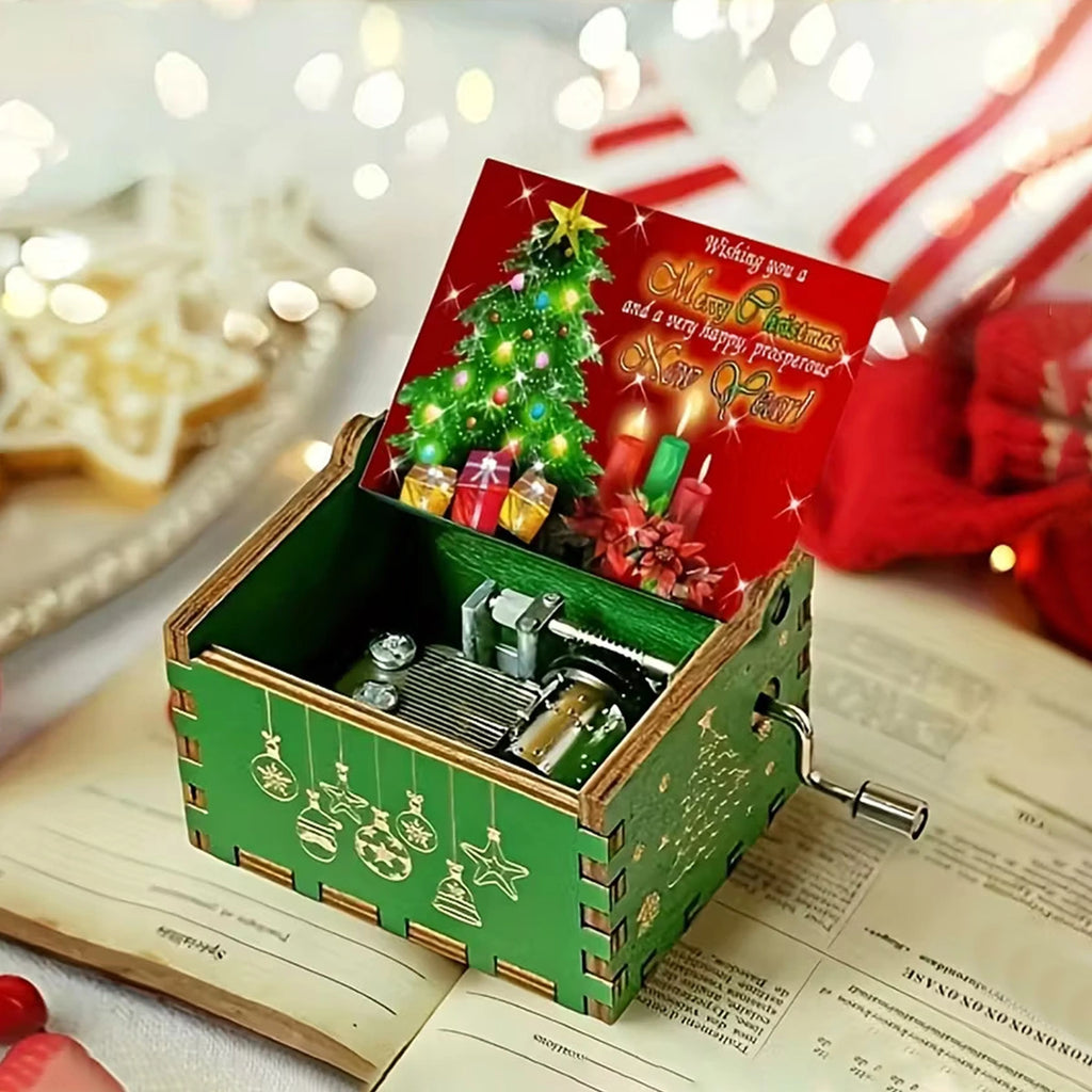 Unisex Green Christmas Music Box By Includ Trending Accessories Green Onesize