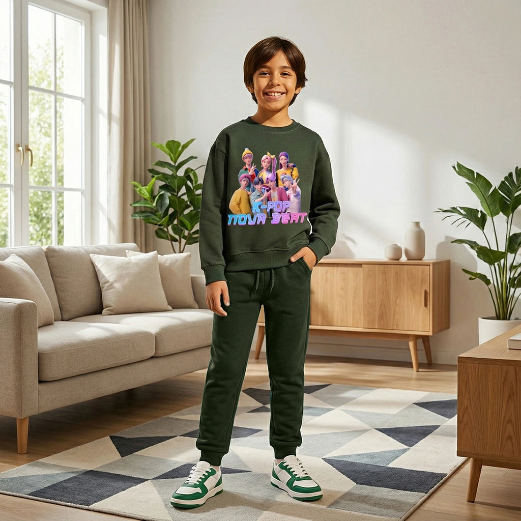 Boys' graphic sweatshirt and joggers set by Includ