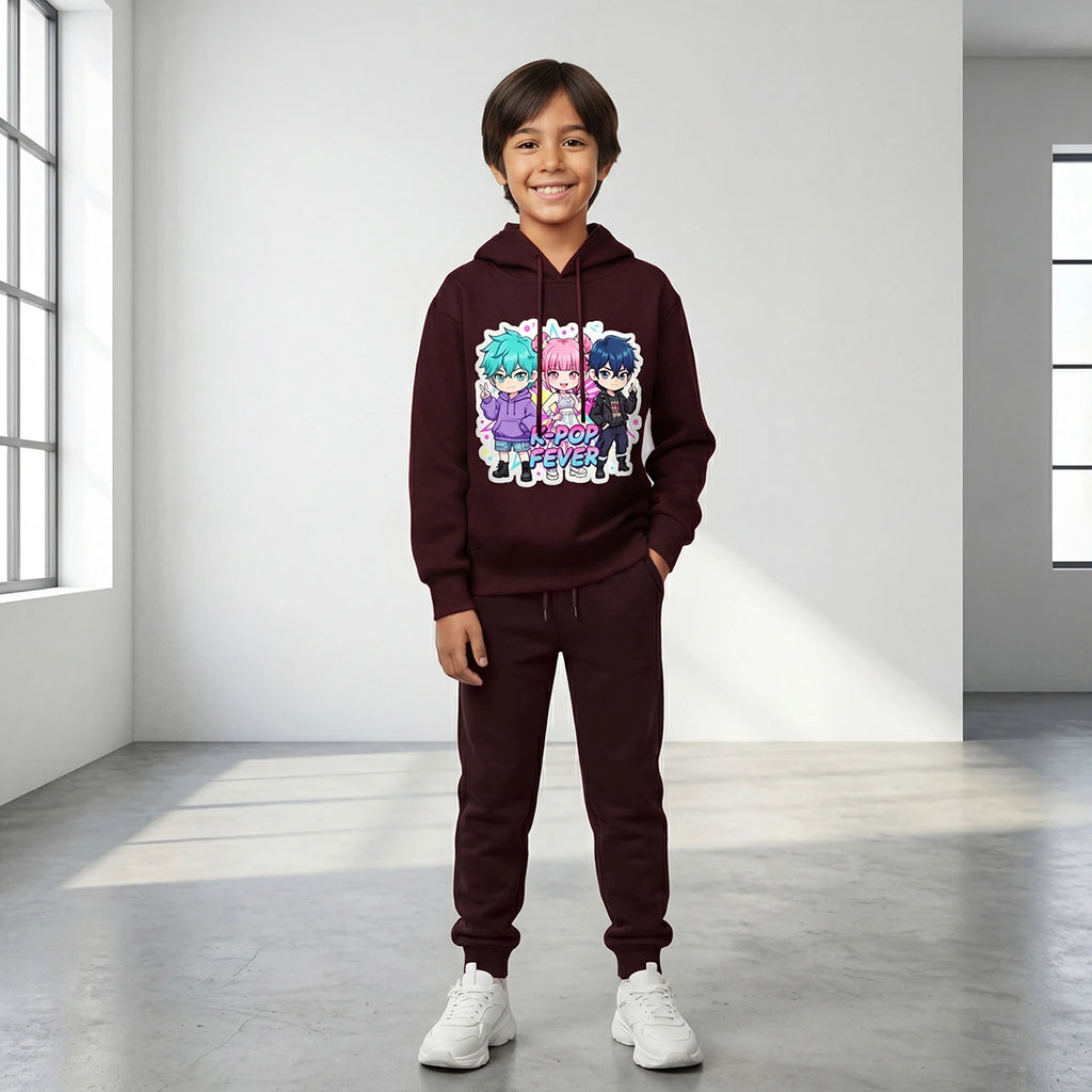 Boys' graphic hooded sweatshirt and joggers set