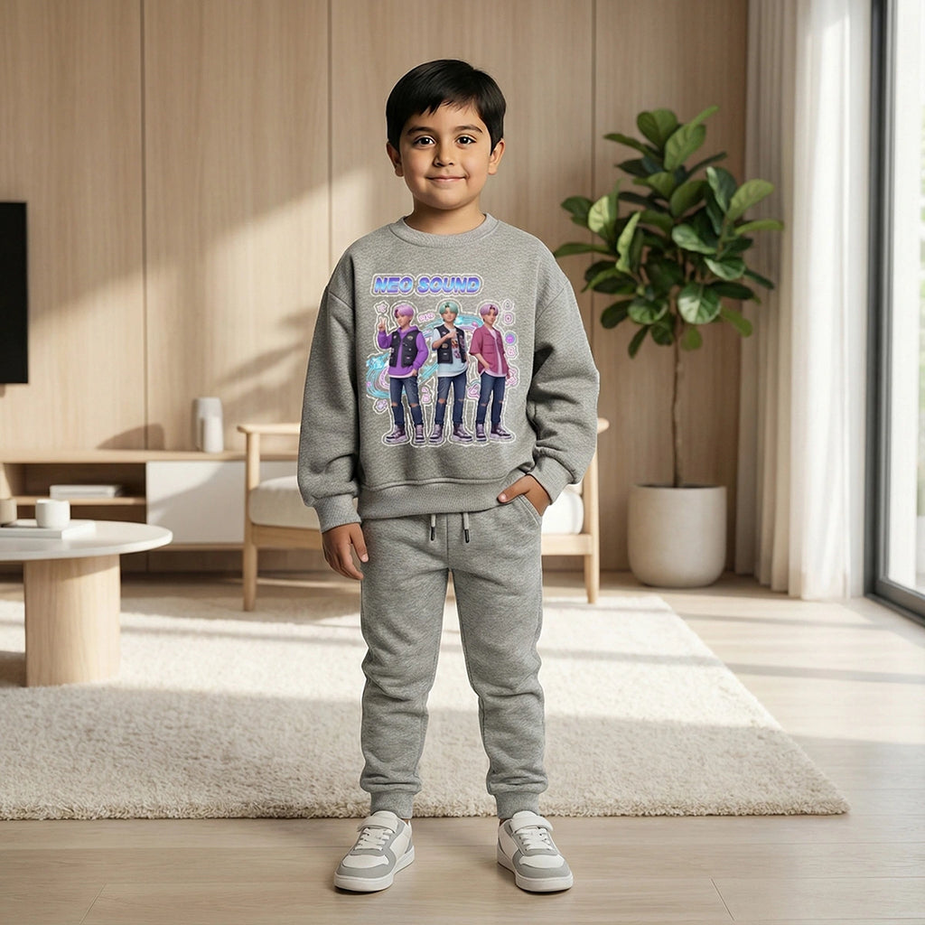 Boys' graphic sweatshirt and joggers set by Includ