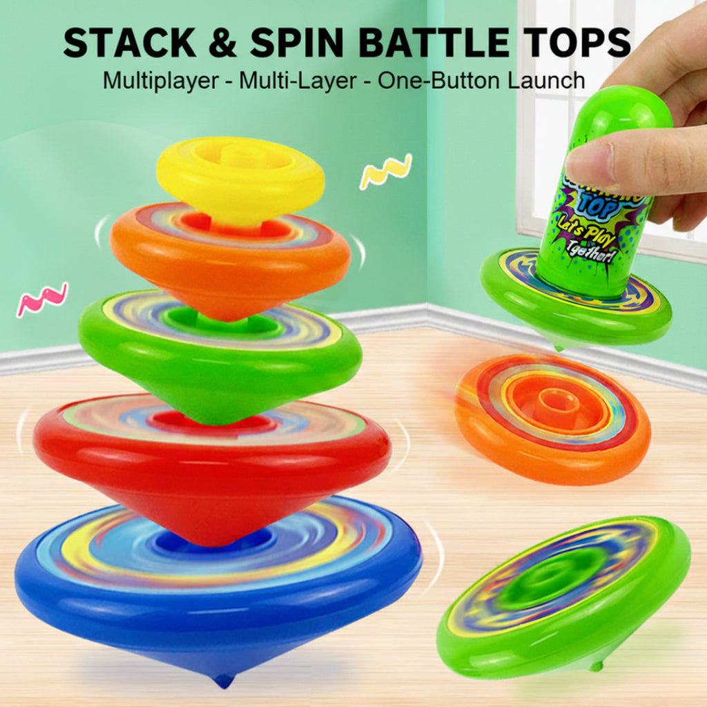 Trending Unisex Multi-layer Spinning Toy to Play And Battle by Includ Trending Accessories Multicolor Onesize
