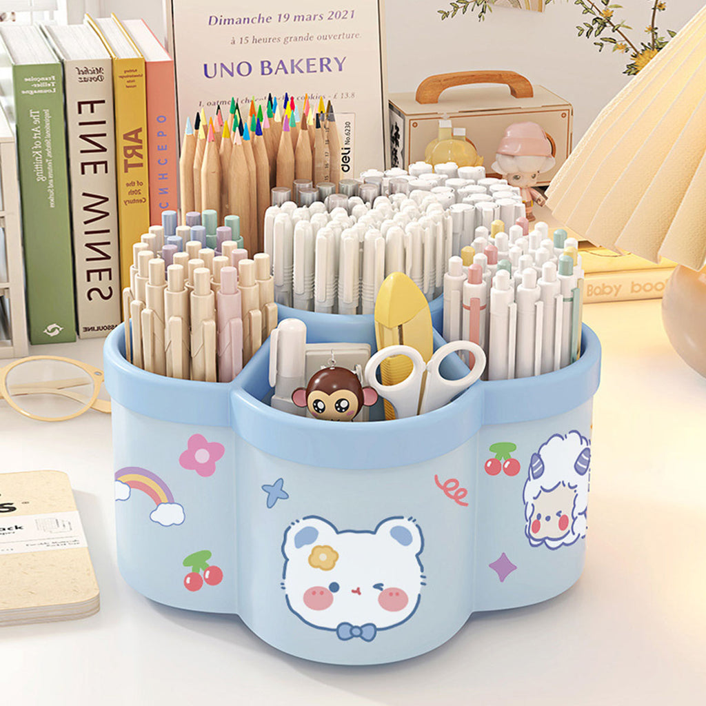 Unisex Multi-functional Desk Organizer Trending Accessories Sky Blue Onesize