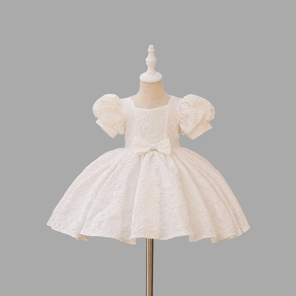 Girls Floral Textured Party Dress Party Dresses