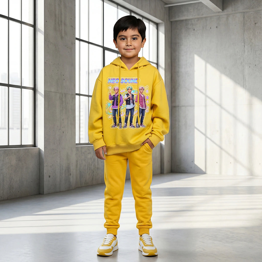 Boys' graphic hoodie and jogger set by Includ
