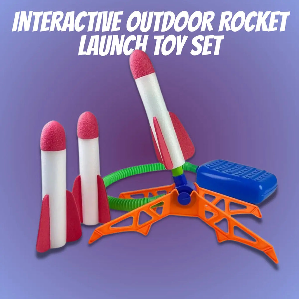 Unisex Multicolor Interactive Outdoor Rocket Launch Toy Set Trending Accessories Multicolor Onesize
