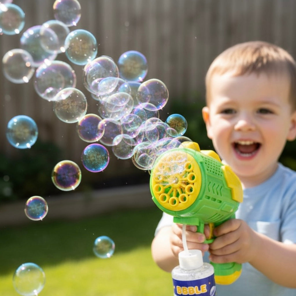 Kids Bubble Blaster Gun Trending Accessories Green Onesize
