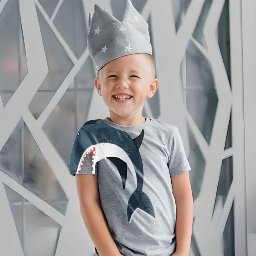 Dolphin Print Tshirt Tshirts Grey 1-2 Y 