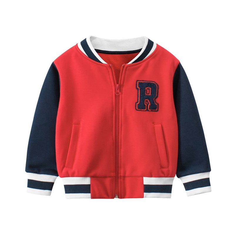 Boys Black Long Sleeves Striped Sweatshirt Sweatshirts & Hoodies Red 1-2 Y