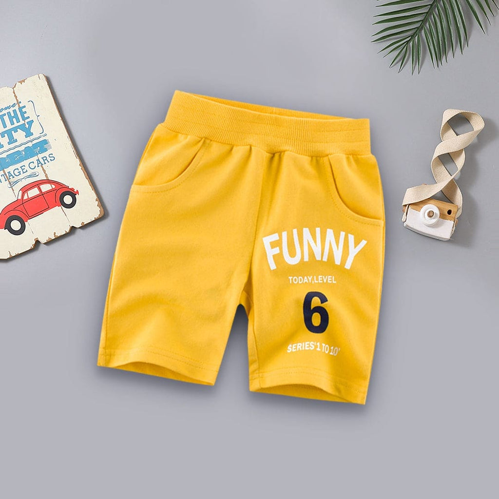 Boys Casual Bermuda Shorts Bermudas Yellow 1-2 Y 