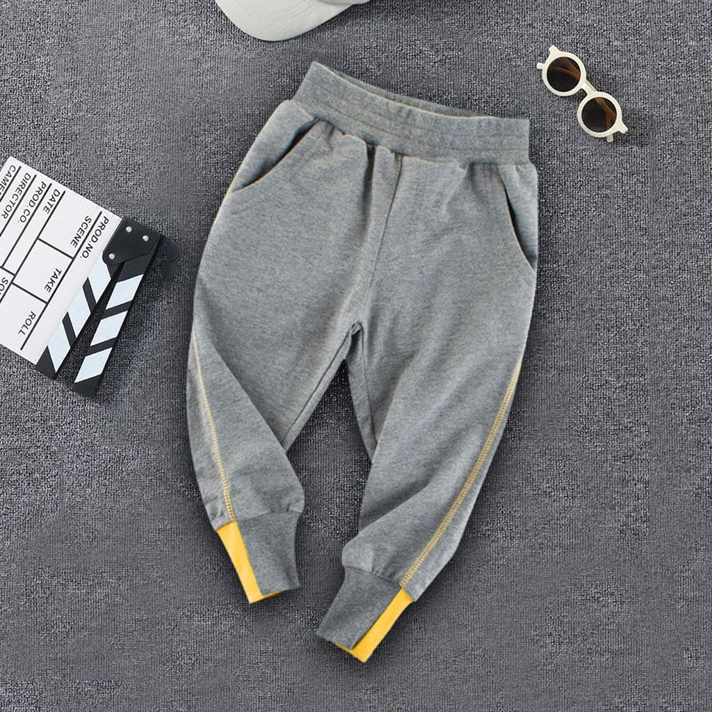 Boys Elasticated Jogger with Cross Pockets Joggers Grey 1-2 Y