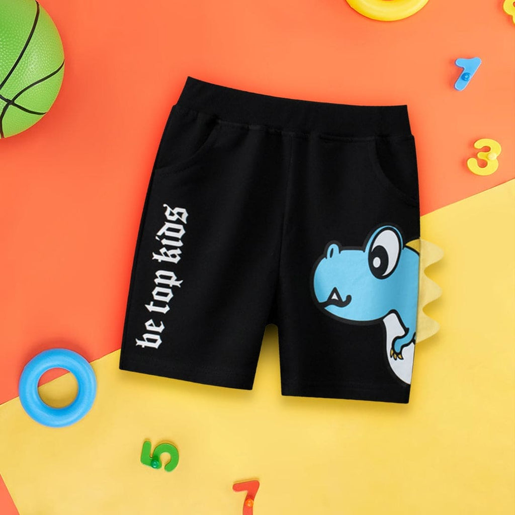 Boys Printed Bermuda Shorts Bermudas Black 1-2 Y 