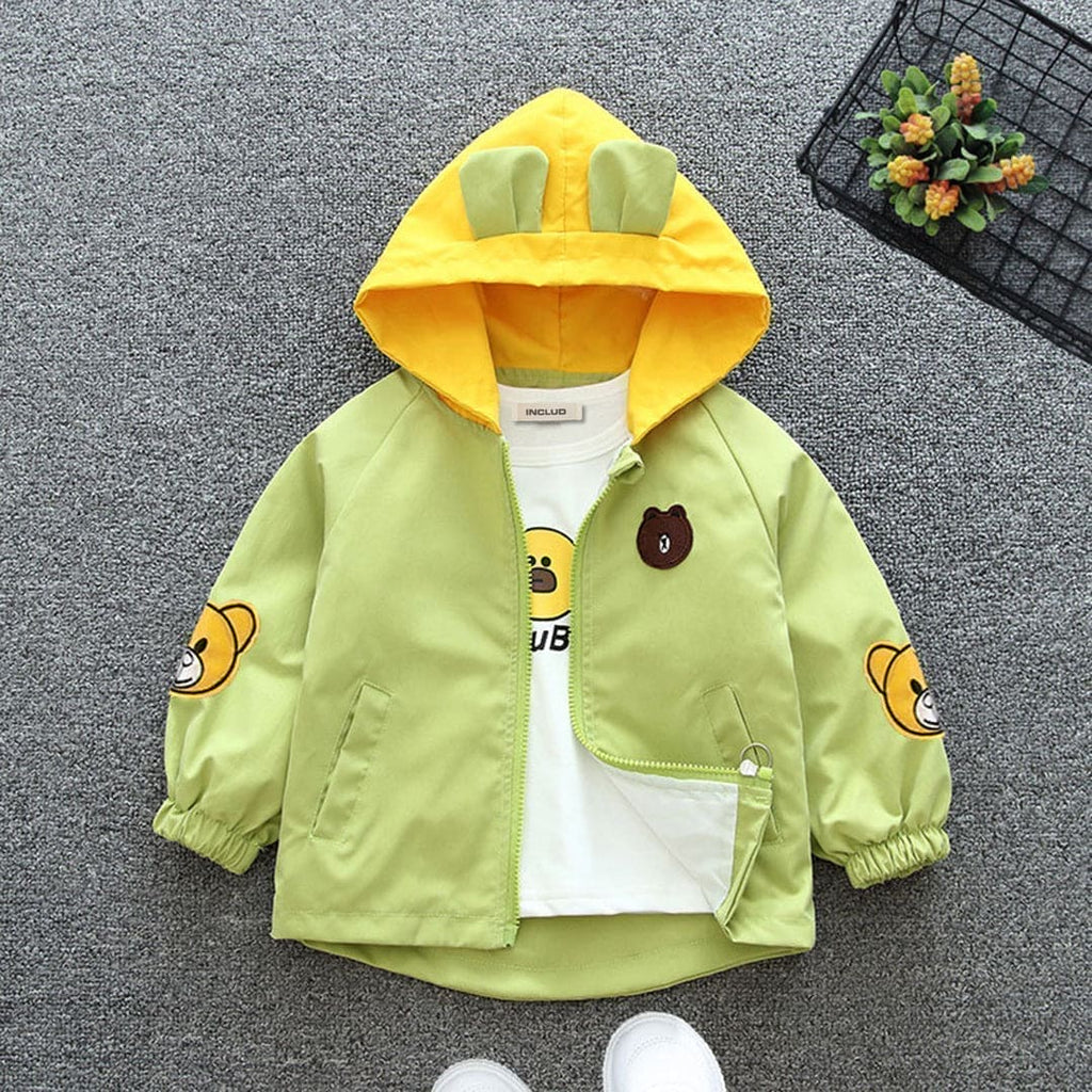 Girls Hooded Jacket (Copy) Coats & Jackets Green 1-2 Y
