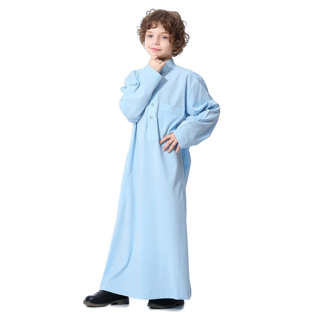 Boys Solid A-line Robe Sets Sky Blue 4-5 Y 