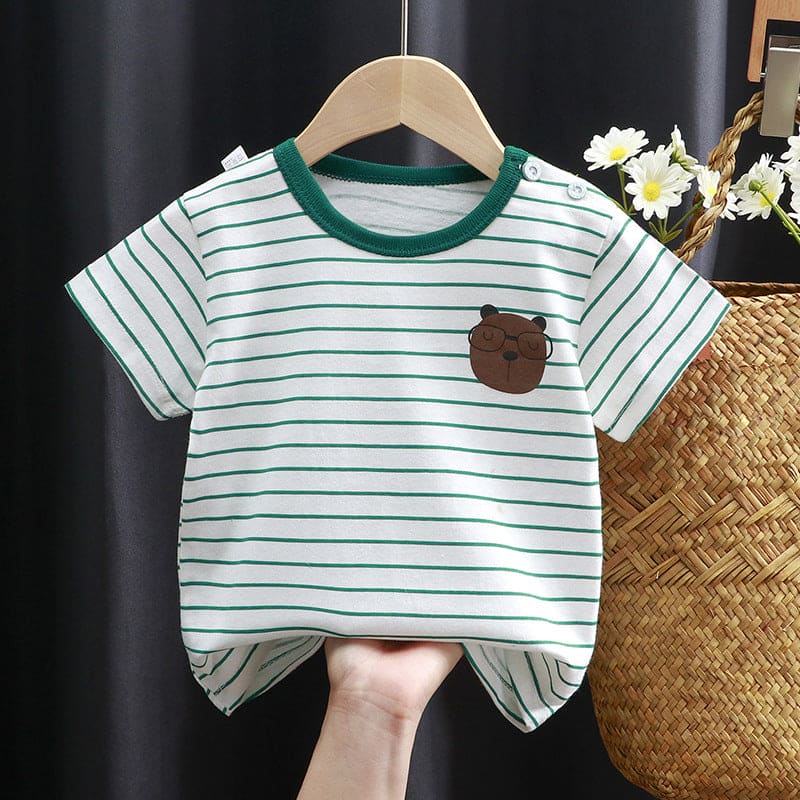 Boys Printed Short Sleeves T-shirt Tshirts Style 14 2-3 Y