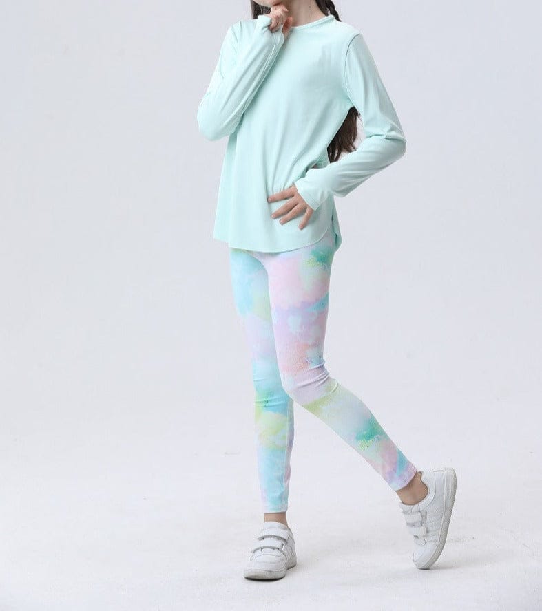 Girls Printed Training Legging Sports Bottom Style 5 4-5 Y 