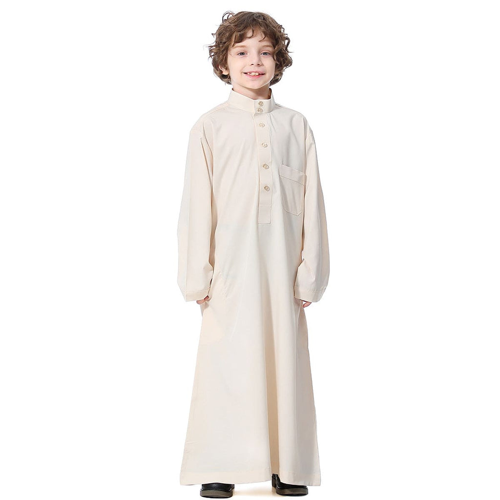 Boys Solid A-line Robe Sets Beige 4-5 Y 