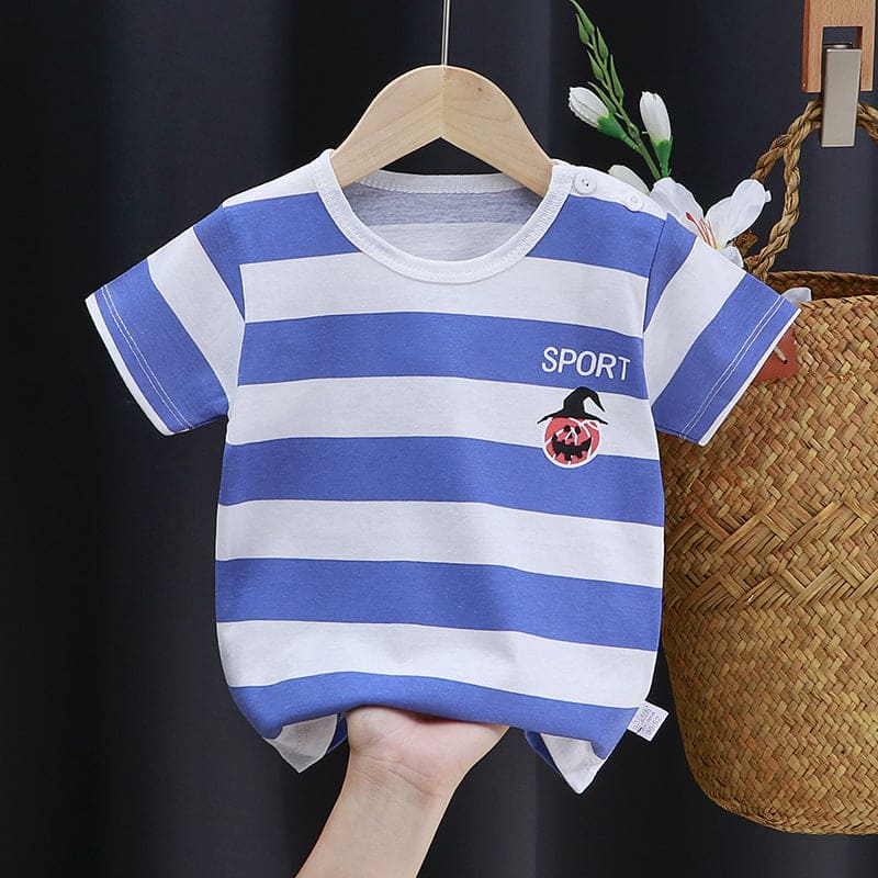 Boys Printed Short Sleeves T-shirt Tshirts Style 9 2-3 Y