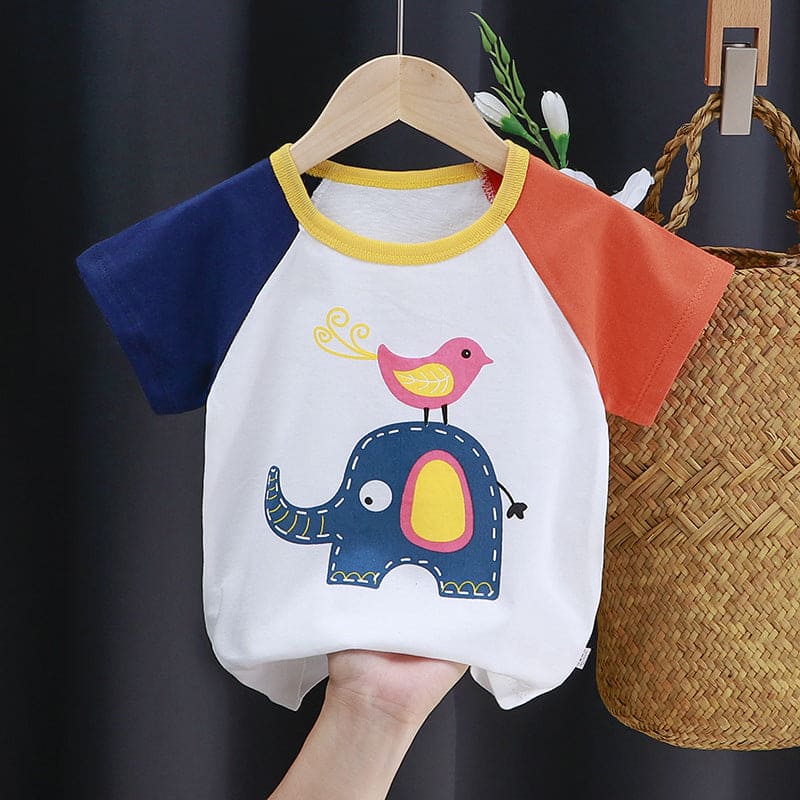 Boys Printed Short Sleeves T-shirt Tshirts Style 6 2-3 Y