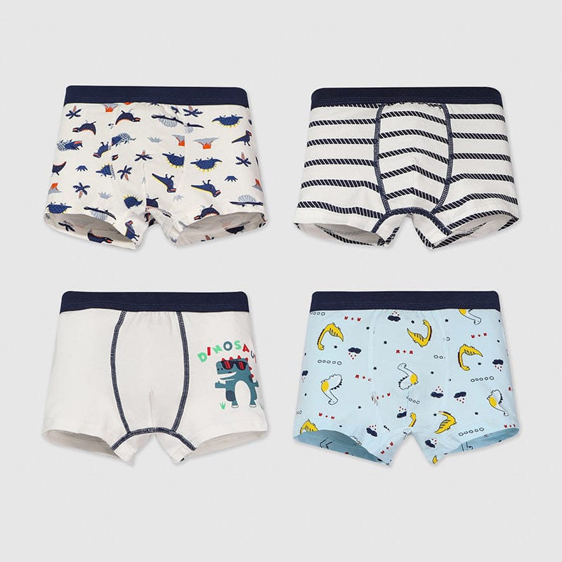 Boys 4 Piece Boxer Shorts Briefs Style 6 4-5 Y 