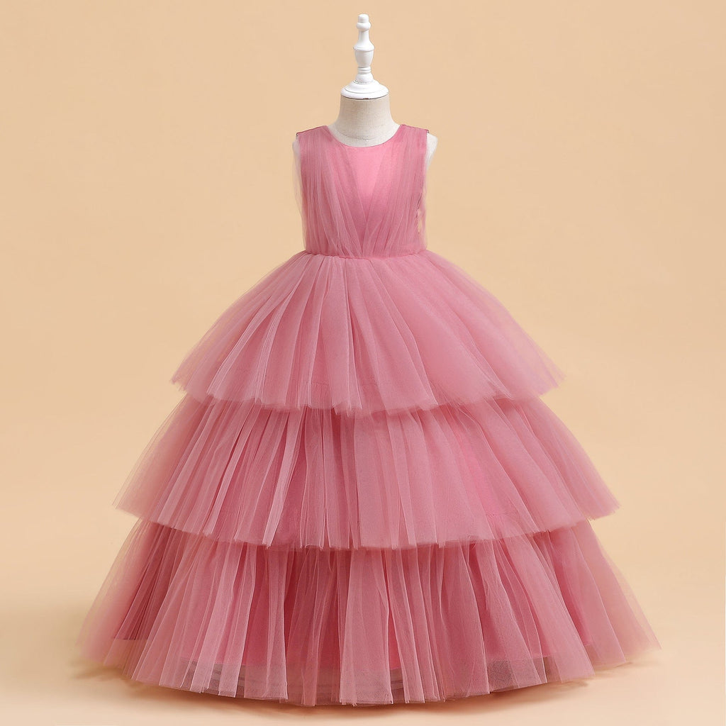 Party Wear Dress Casual Dresses Pink 6-7 Y 