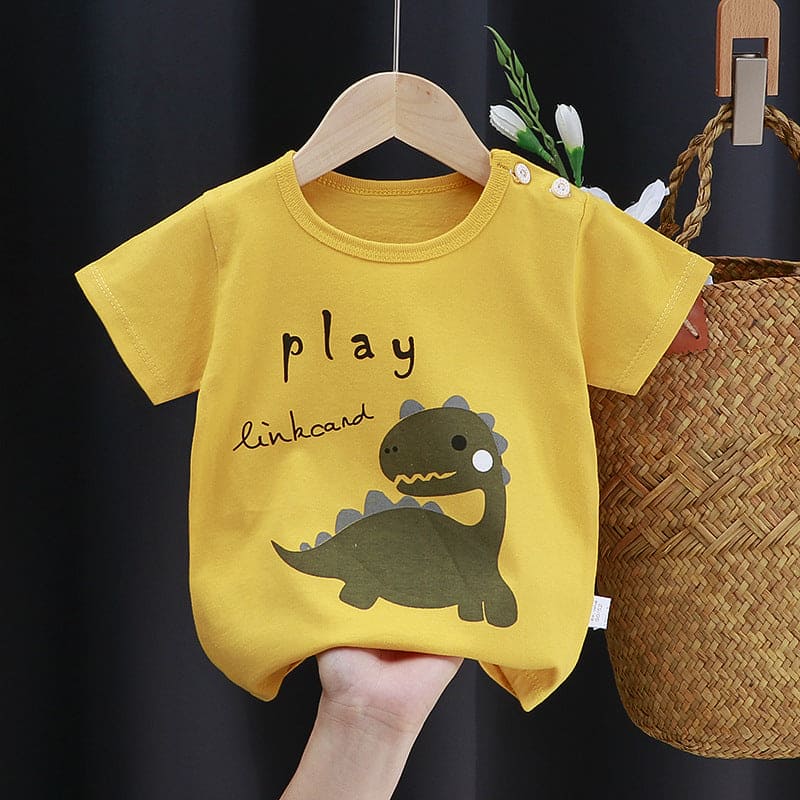 Boys Printed Short Sleeves T-shirt Tshirts Style 7 2-3 Y