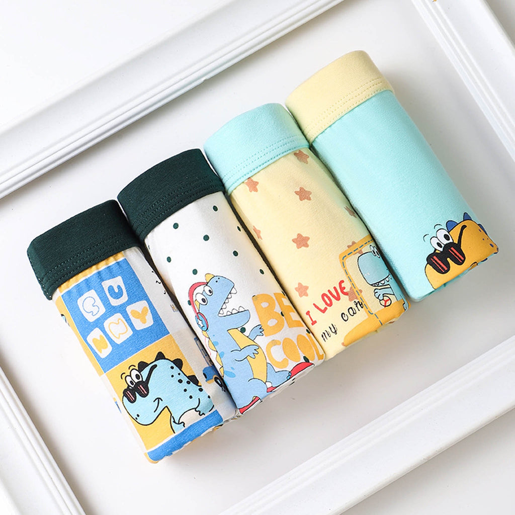 Boys 4 Piece Boxer Shorts Briefs Style 2 4-5 Y 